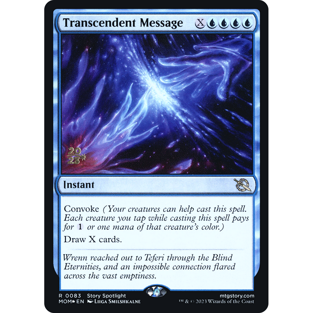 Transcendent Message (PRE-83S) - March of the Machine Promos Foil
