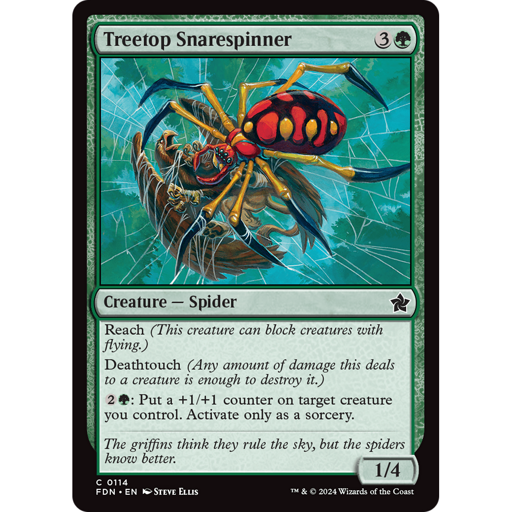 Treetop Snarespinner (FDN-114) - Foundations Foil