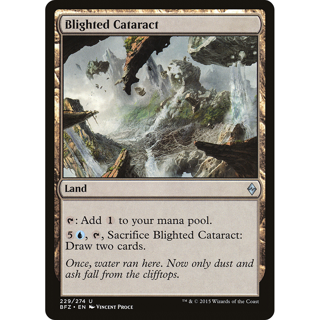 Blighted Cataract (BFZ-229) - Battle for Zendikar Foil