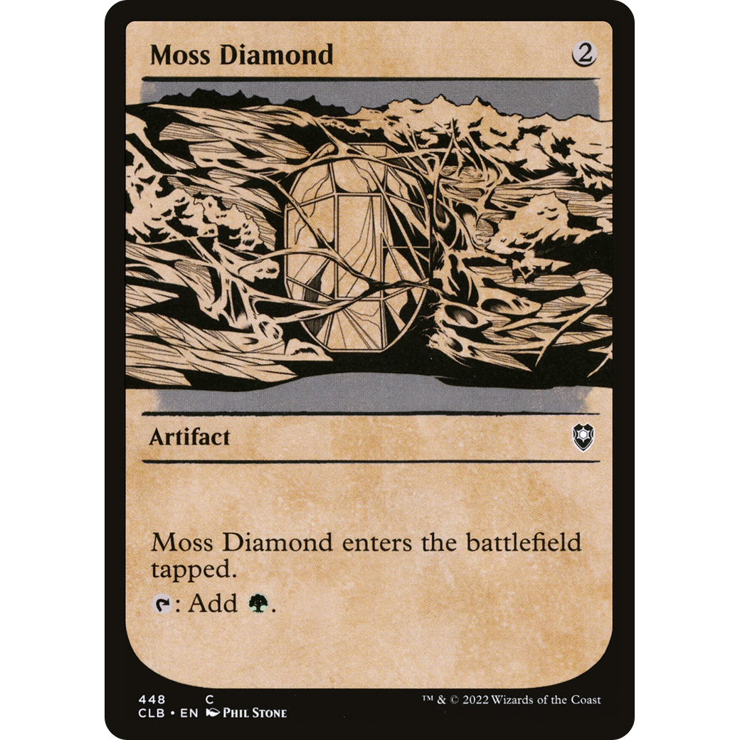 Moss Diamond (CLB-448) - Commander Legends: Battle for Baldur's Gate: (Showcase) Foil