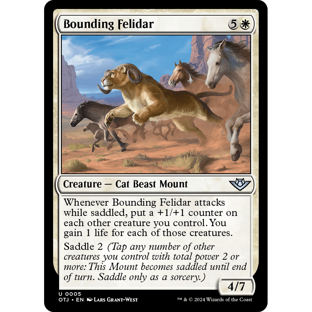 Bounding Felidar (OTJ-005) - Outlaws of Thunder Junction