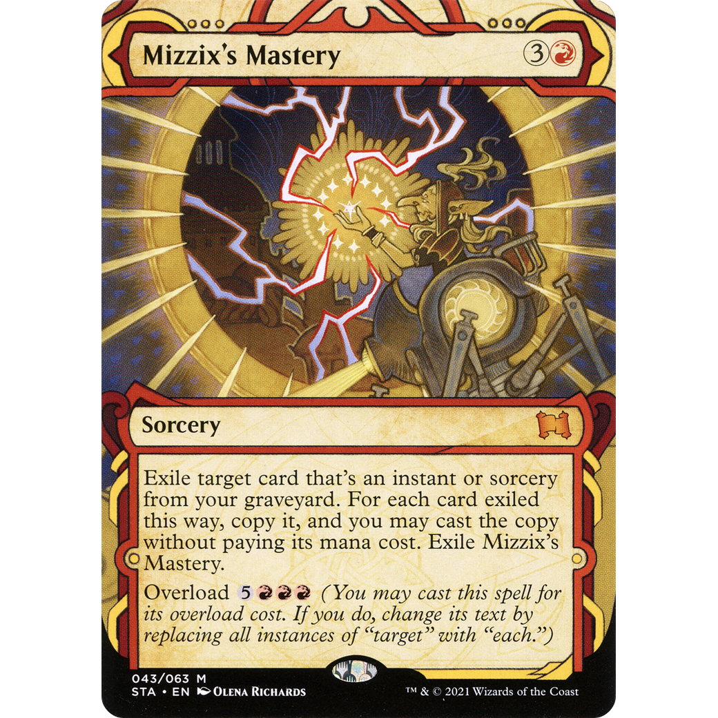 Mizzix's Mastery (STA-043) - Strixhaven Mystical Archive: (Showcase) (Borderless) Foil