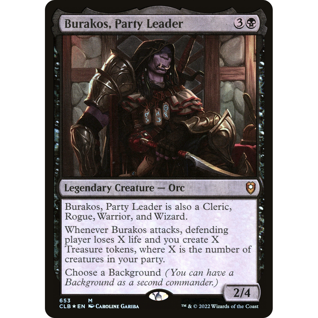 Burakos, Party Leader (CLB-653) - Commander Legends: Battle for Baldur's Gate Foil