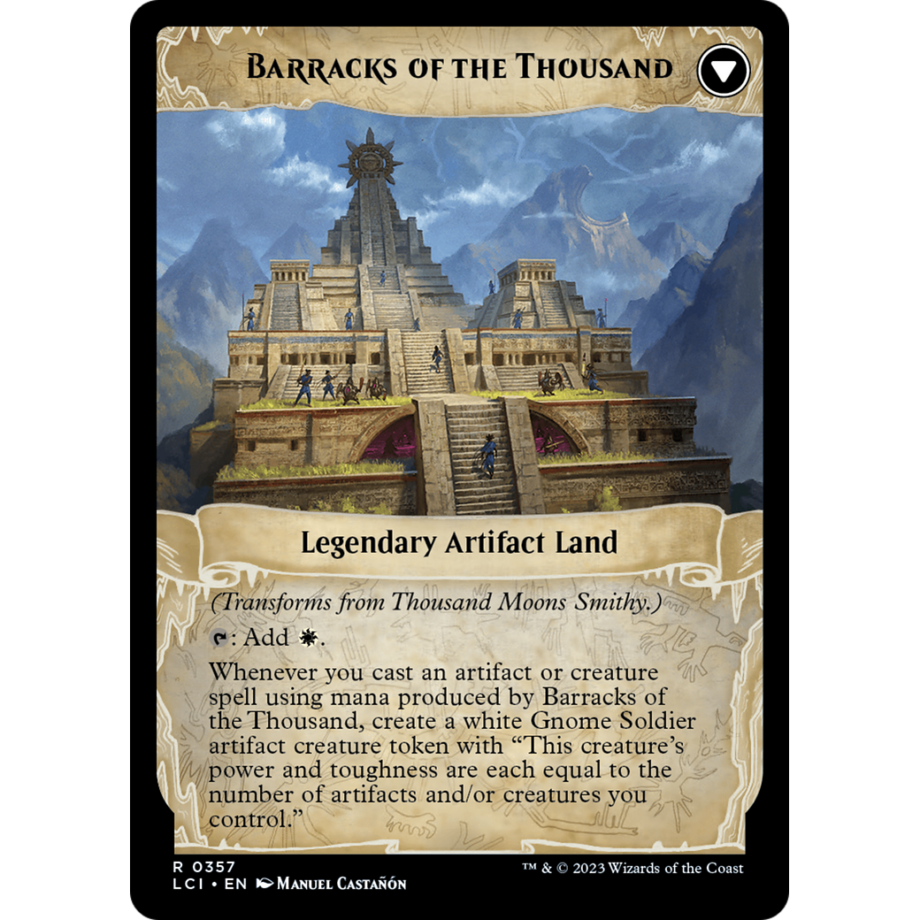 Thousand Moons Smithy // Barracks of the Thousand (LCI-357) - The Lost Caverns of Ixalan: (Extended Art)