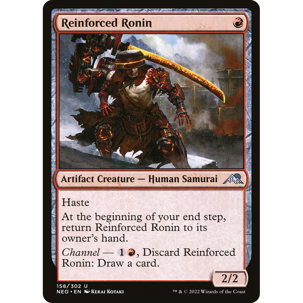 Reinforced Ronin (NEO-158) - Kamigawa: Neon Dynasty Foil