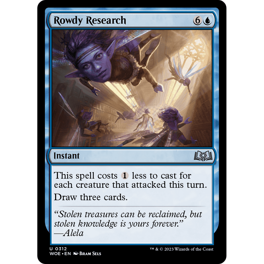 Rowdy Research (WOE-312) - Wilds of Eldraine Foil