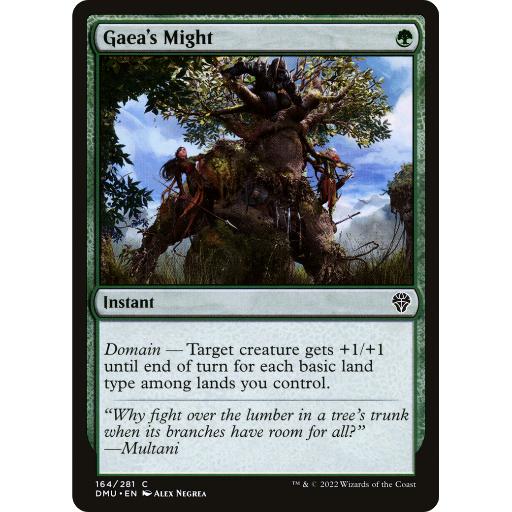 Gaea's Might (DMU-164) - Dominaria United Foil