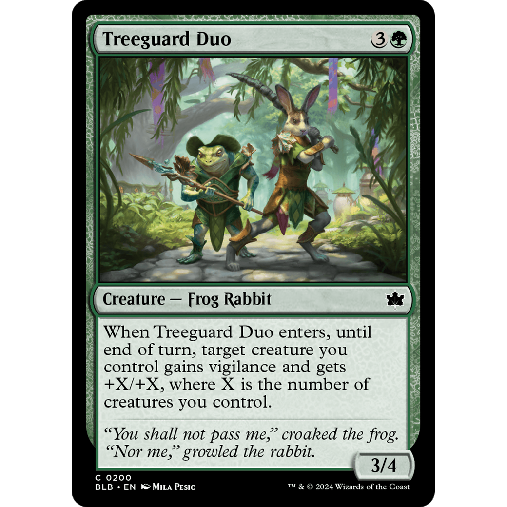 Treeguard Duo (BLB-200) - Bloomburrow Foil
