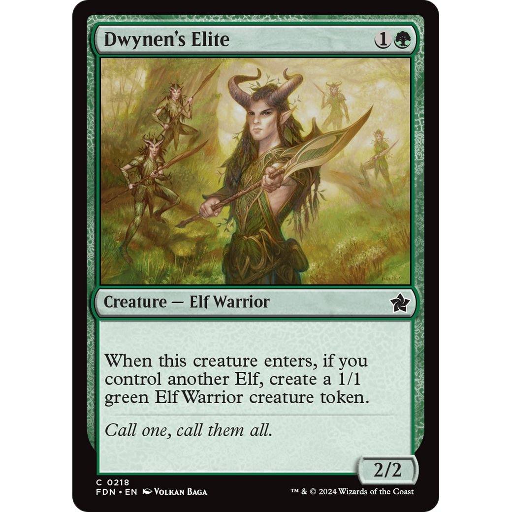 Dwynen's Elite (FDN-218) - Foundations Foil