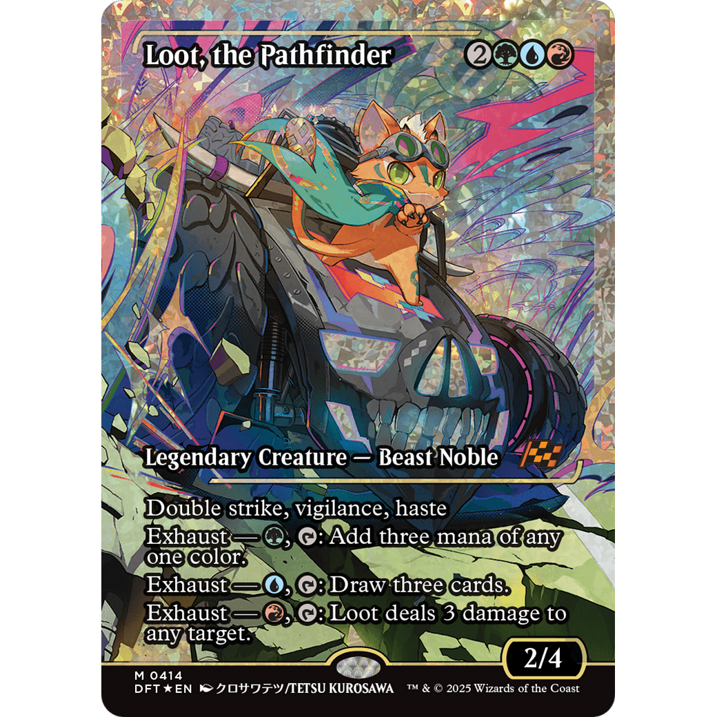 Loot, the Pathfinder (DFT-414) - Aetherdrift: (Showcase) Foil