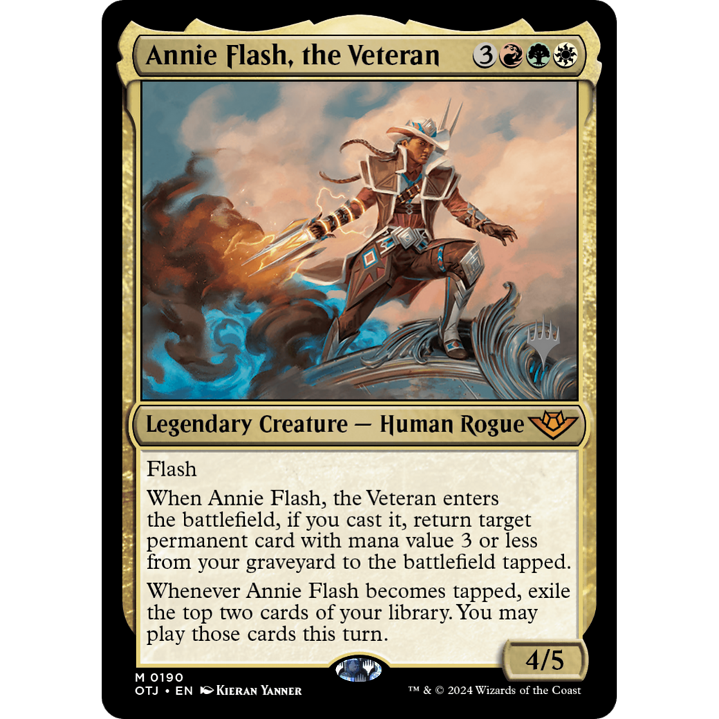 Annie Flash, the Veteran (PPOTJ-190P) - Outlaws of Thunder Junction Promos