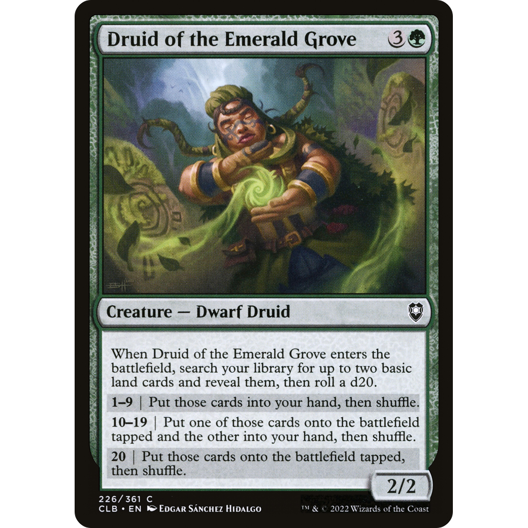 Druid of the Emerald Grove (CLB-226) - Commander Legends: Battle for Baldur's Gate
