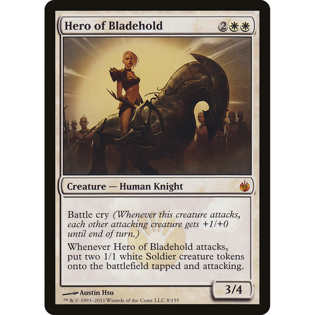Hero of Bladehold (MBS-008) - Mirrodin Besieged Foil