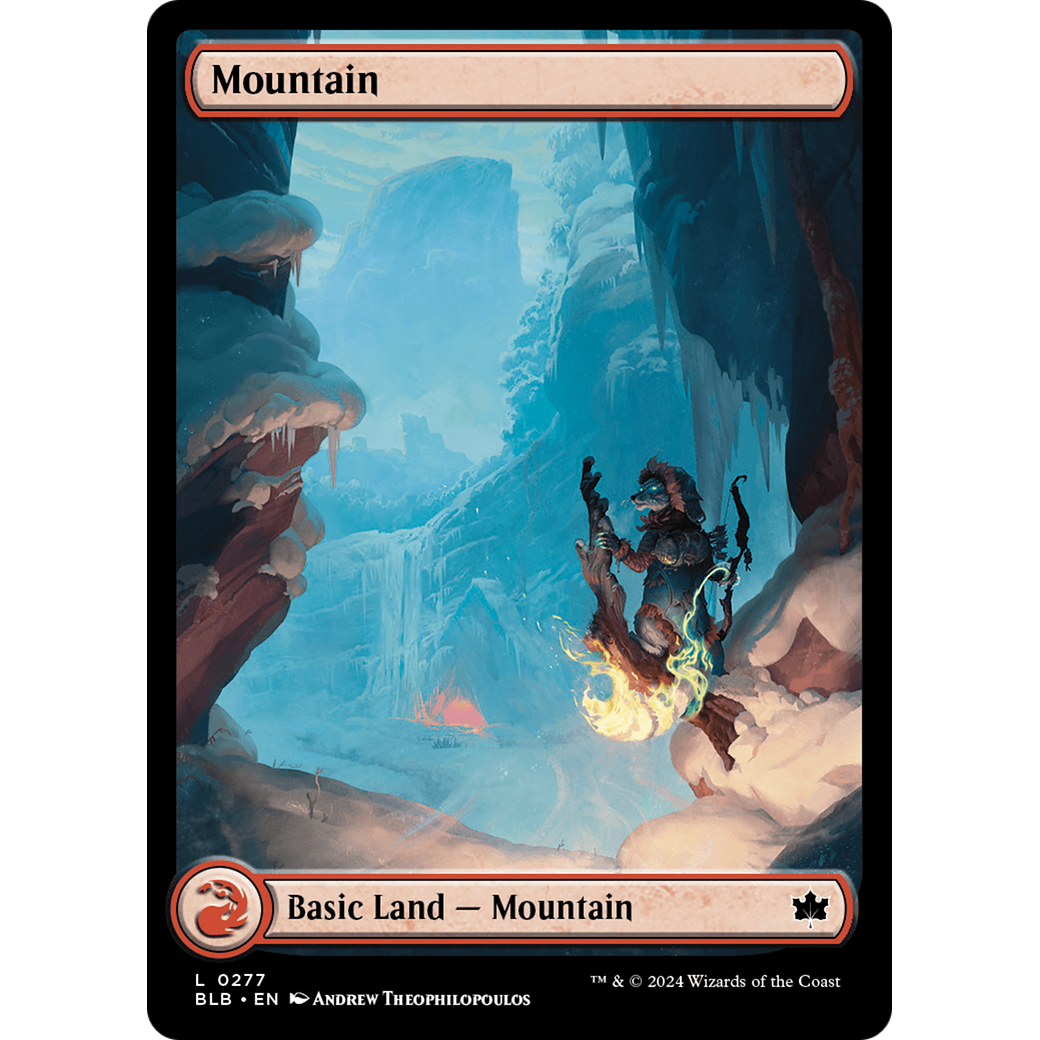 Mountain (BLB-277) - Bloomburrow Foil