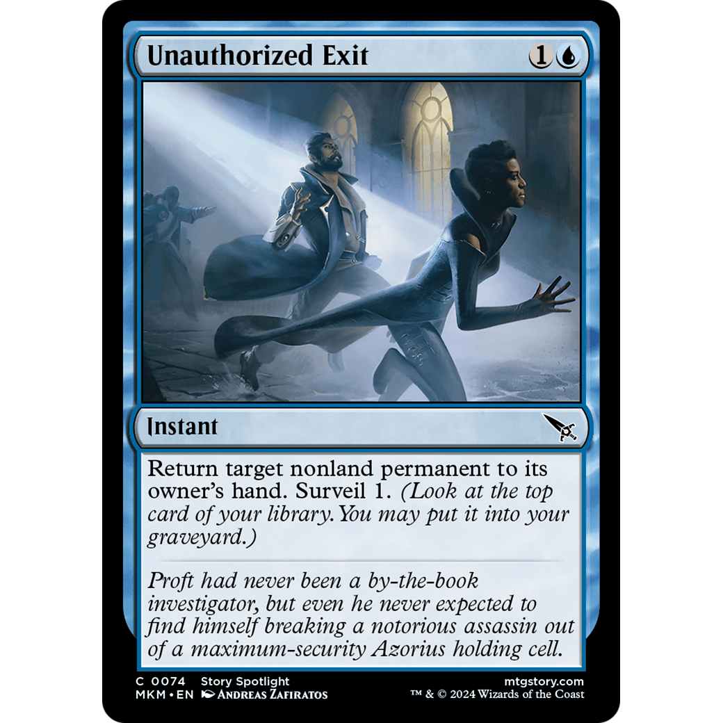 Unauthorized Exit (MKM-074) - Murders at Karlov Manor Foil