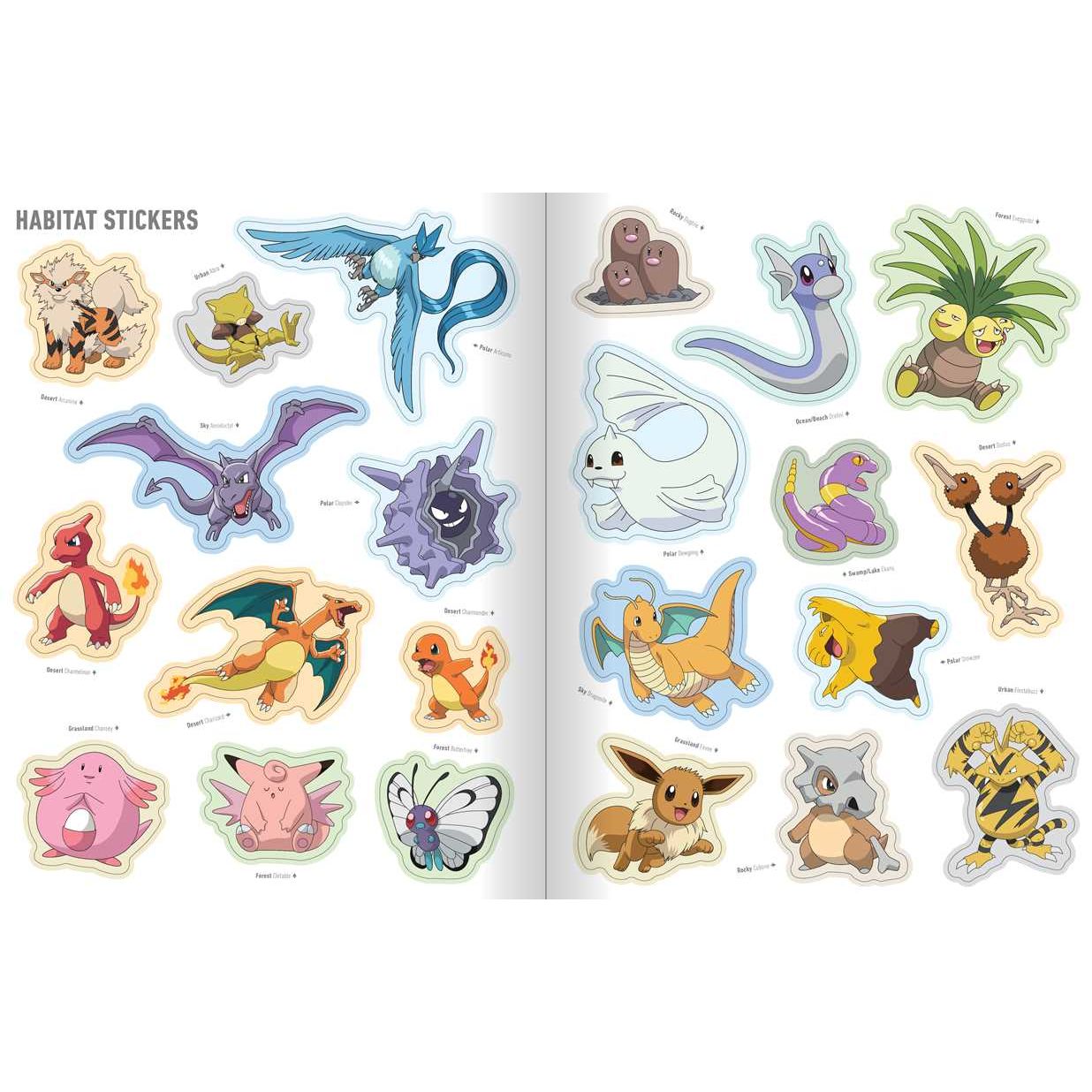 Pokémon The Official Sticker Book of the Kanto Region by Pikachu Press: Paperback; 108 pages / English