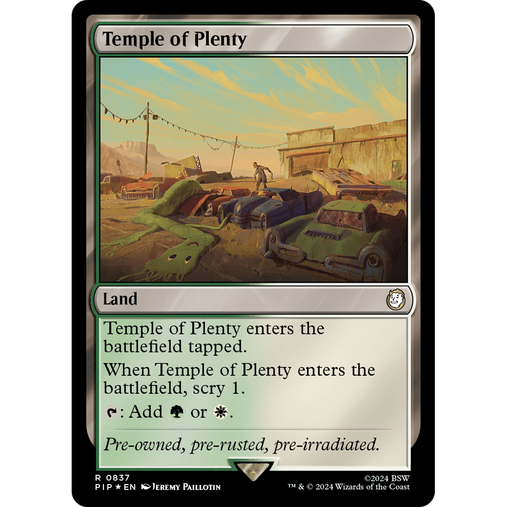 Temple of Plenty (PIP-837) - Fallout Foil