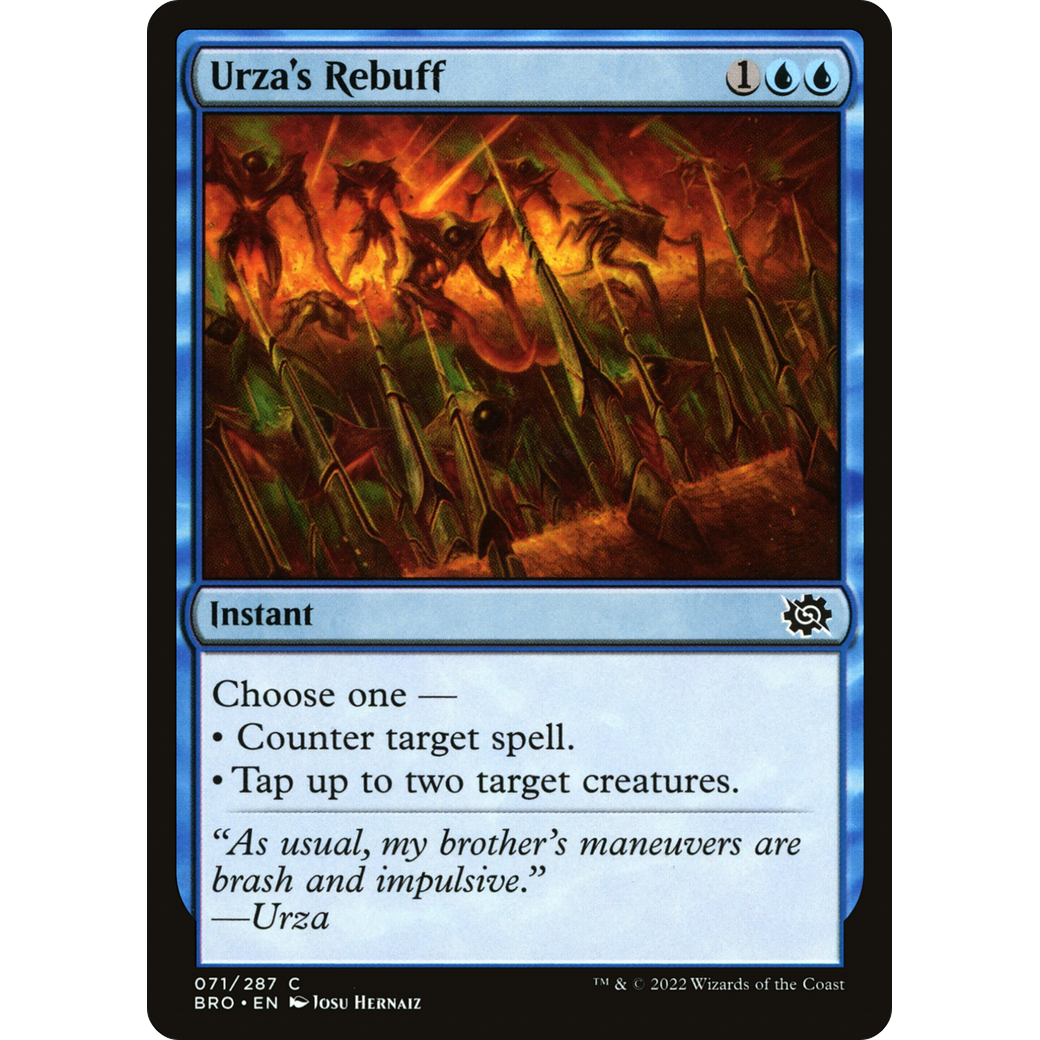 Urza's Rebuff (BRO-071) - The Brothers' War Foil