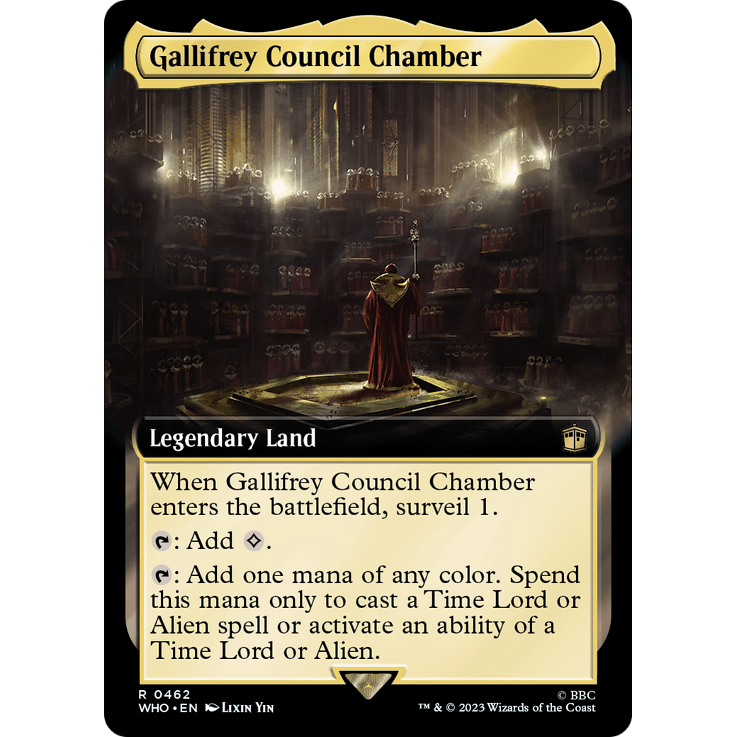 Gallifrey Council Chamber (Extended Art) (WHO-462) - Doctor Who: (Extended Art) Foil