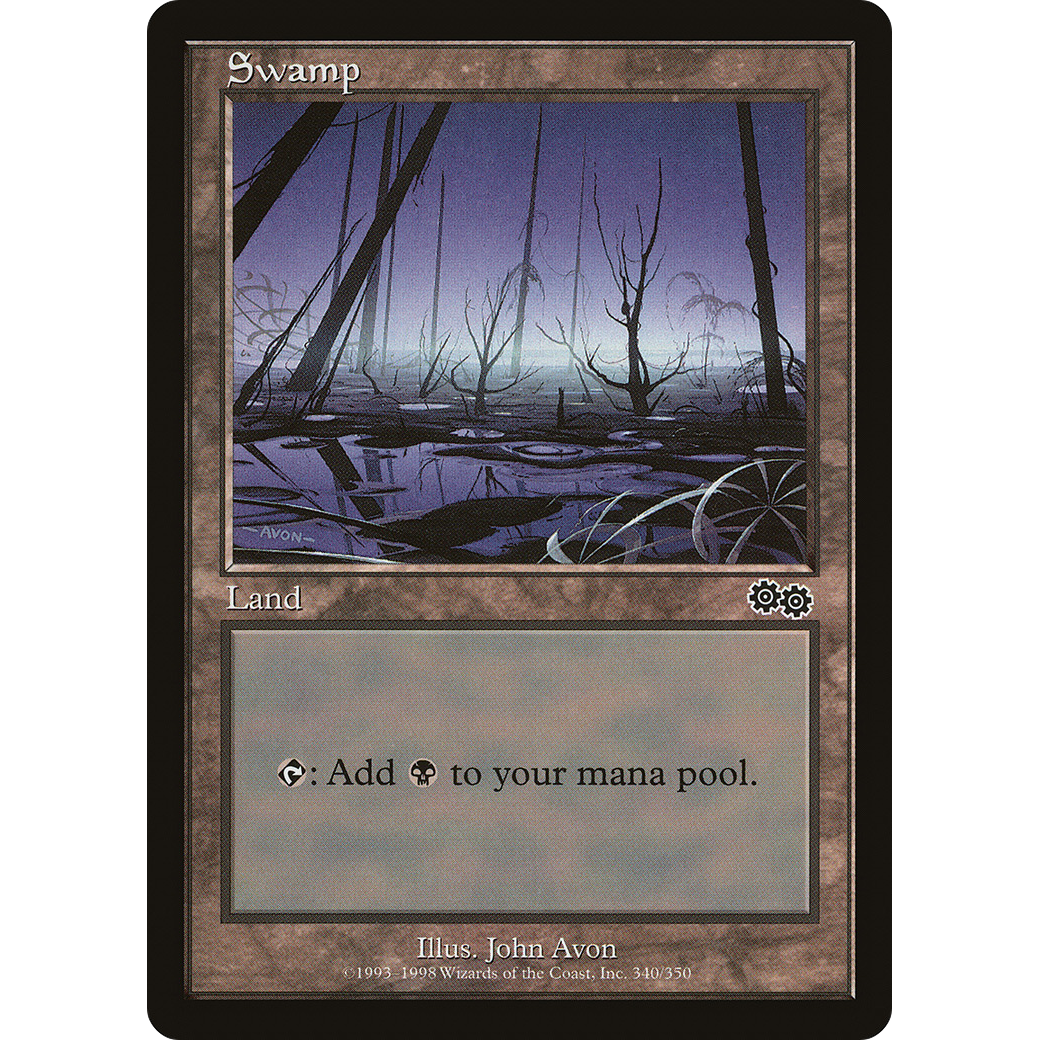 Swamp (340) (USG-340) - Urza's Saga