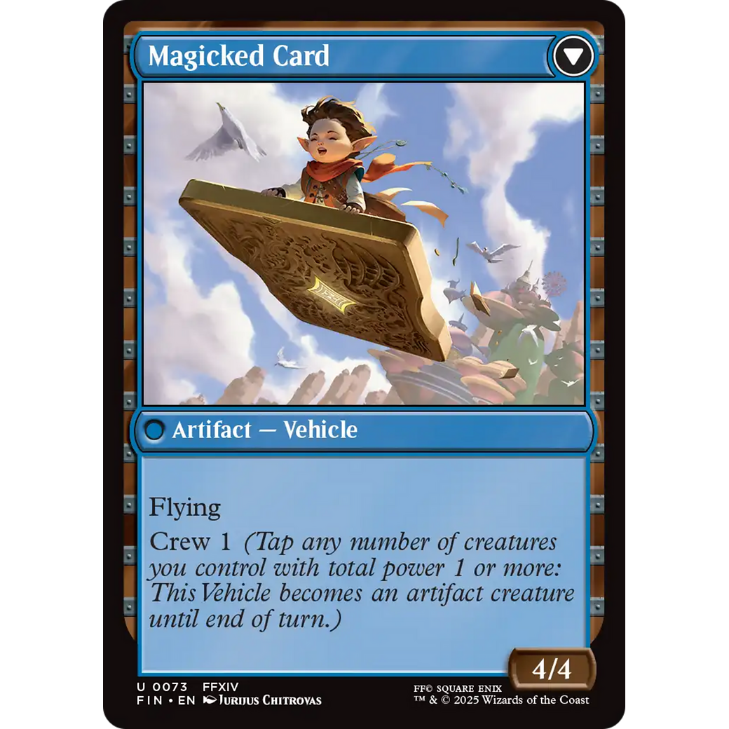 Sidequest: Card Collection // Magicked Card (FIN-073) - FINAL FANTASY: (enchantment) Foil