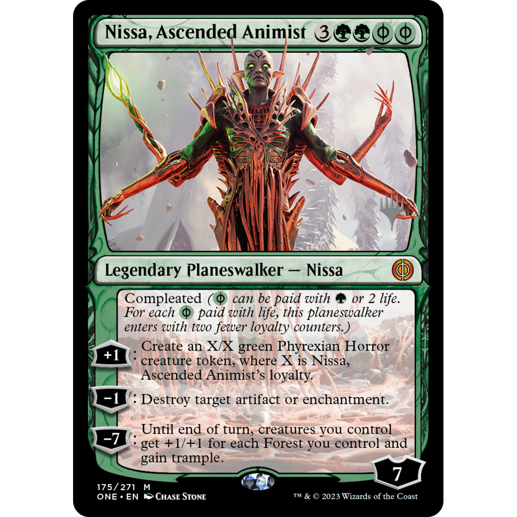 Nissa, Ascended Animist (PPONE-175P) - Phyrexia: All Will Be One Promos Foil