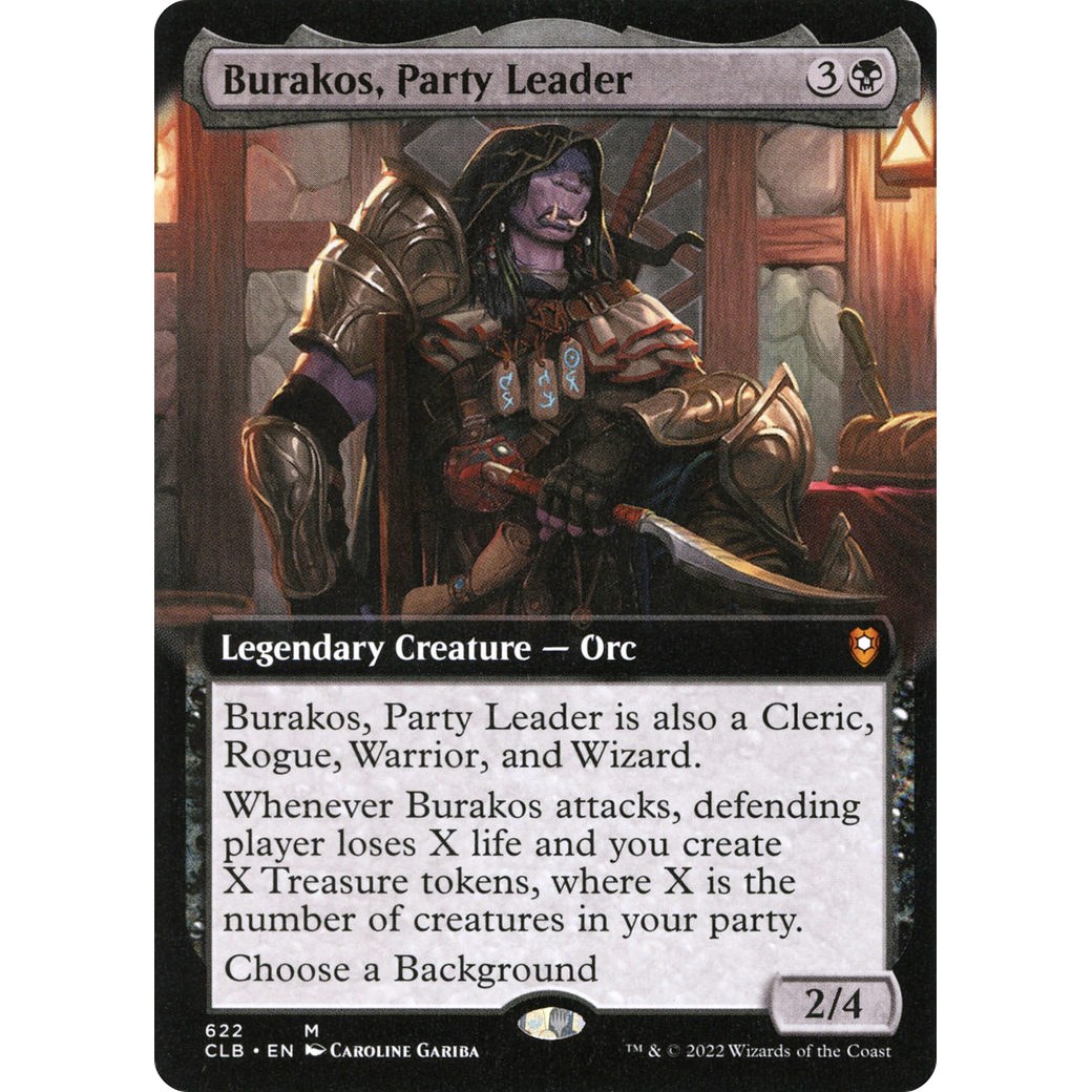 Burakos, Party Leader (CLB-622) - Commander Legends: Battle for Baldur's Gate: (Extended Art)