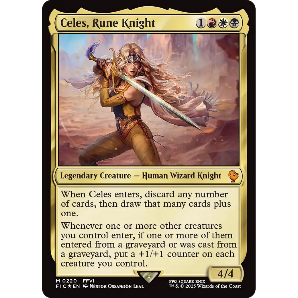 Celes, Rune Knight (Surge Foil) (FIC-220) - Commander: FINAL FANTASY Foil