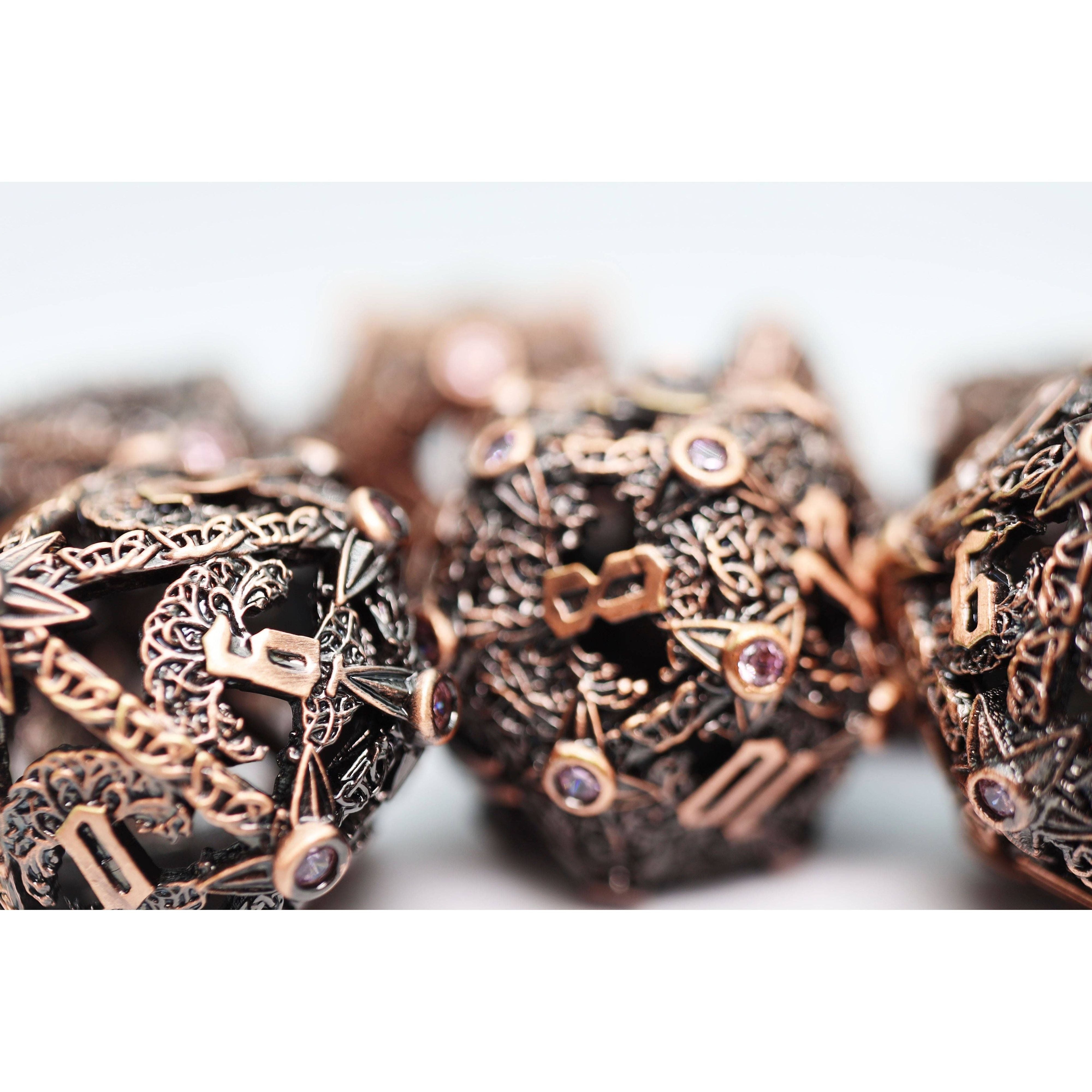 Trees of Virtue: Tree of Tolerance - Hollow Metal RPG Dice Set