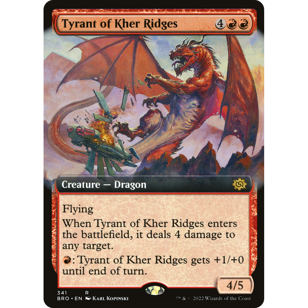 Tyrant of Kher Ridges (Extended Art) (BRO-341) - The Brothers' War: (Extended Art)