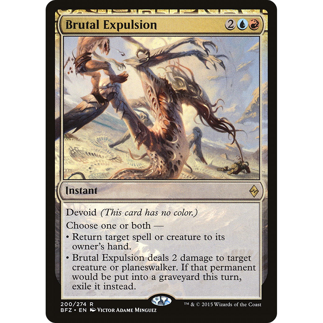 Brutal Expulsion (BFZ-200) - Battle for Zendikar: (devoid) Foil