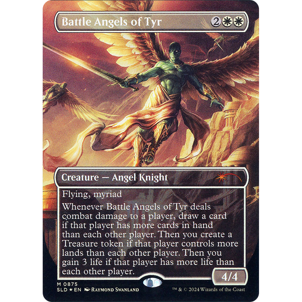 Battle Angels of Tyr (Rainbow Foil) (SLD-875) - Secret Lair Drop (Borderless) Foil