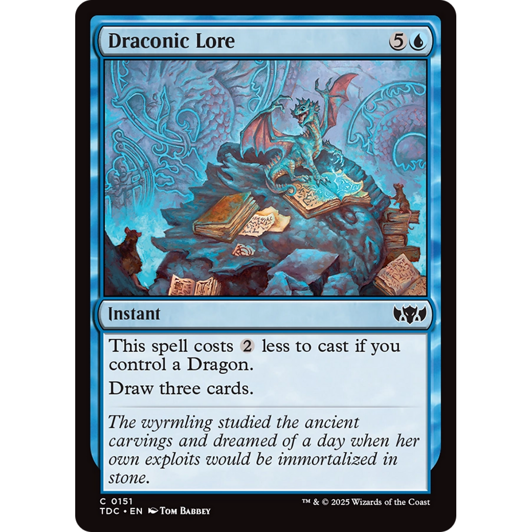 Draconic Lore (TDC-151) - Commander: Tarkir: Dragonstorm