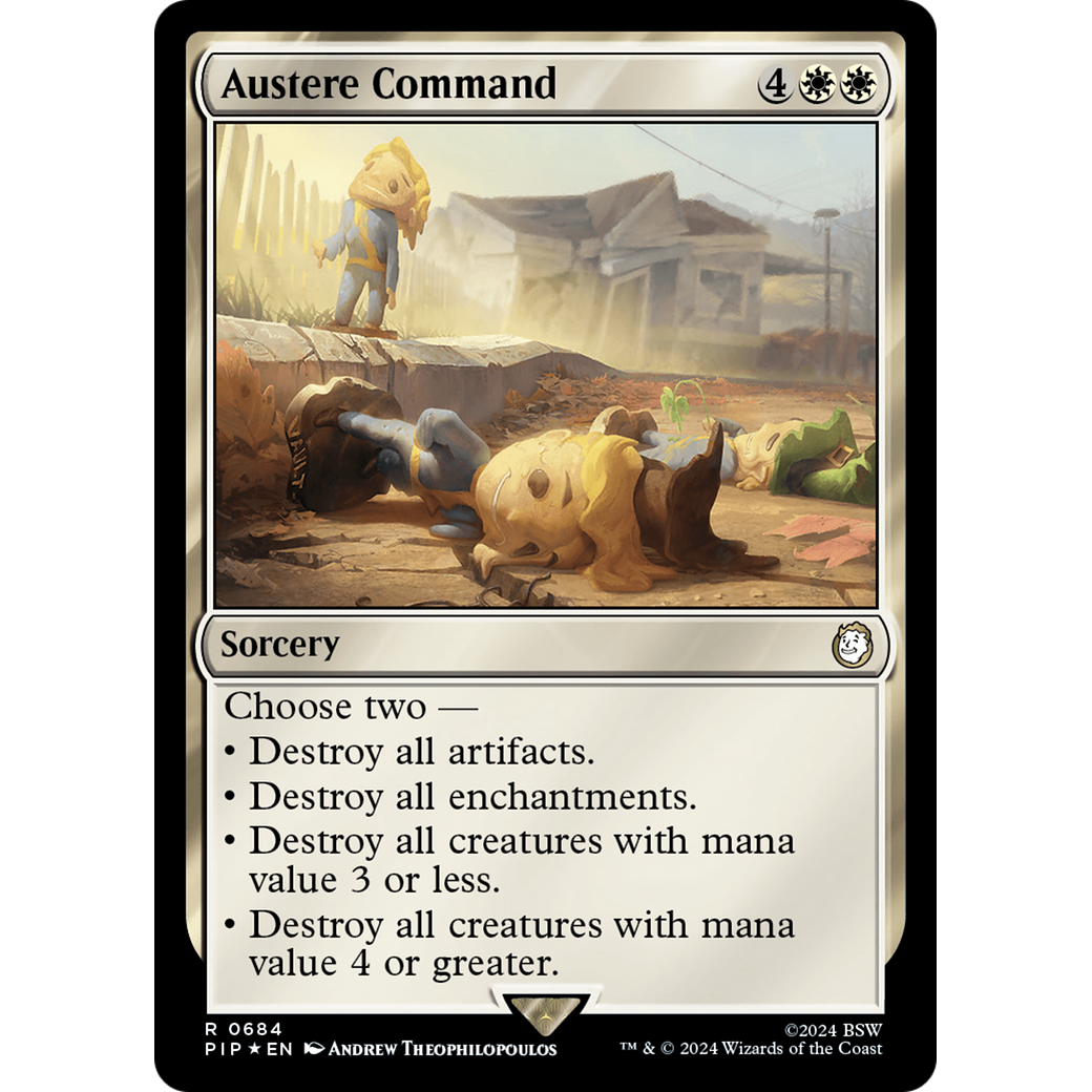 Austere Command (PIP-684) - Fallout Foil