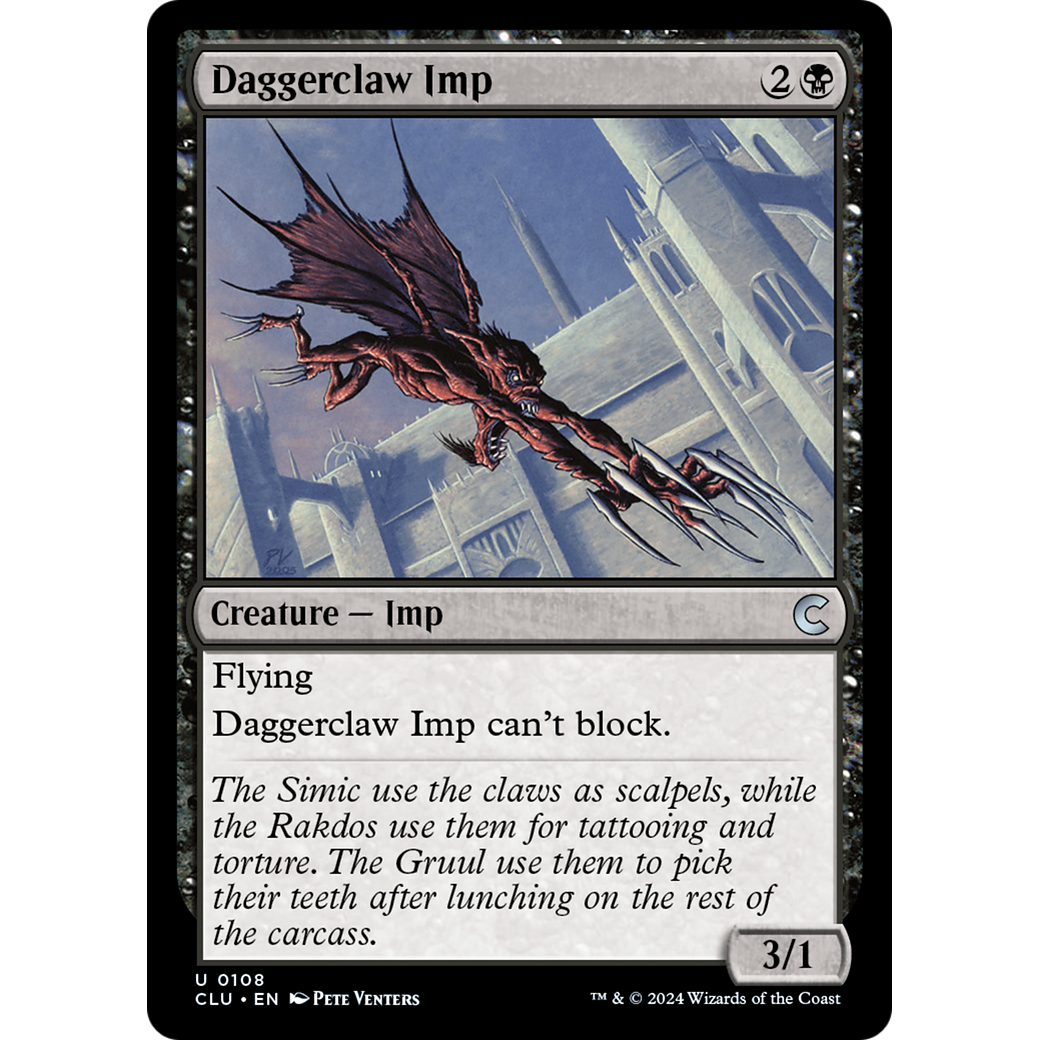 Daggerclaw Imp (CLU-108) - Ravnica: Clue Edition
