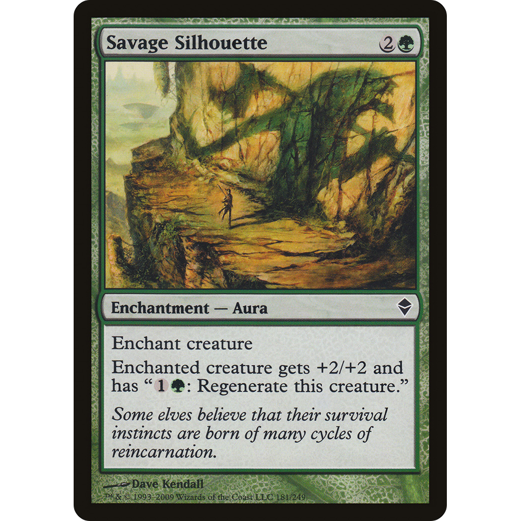 Savage Silhouette (ZEN-181) - Zendikar Foil