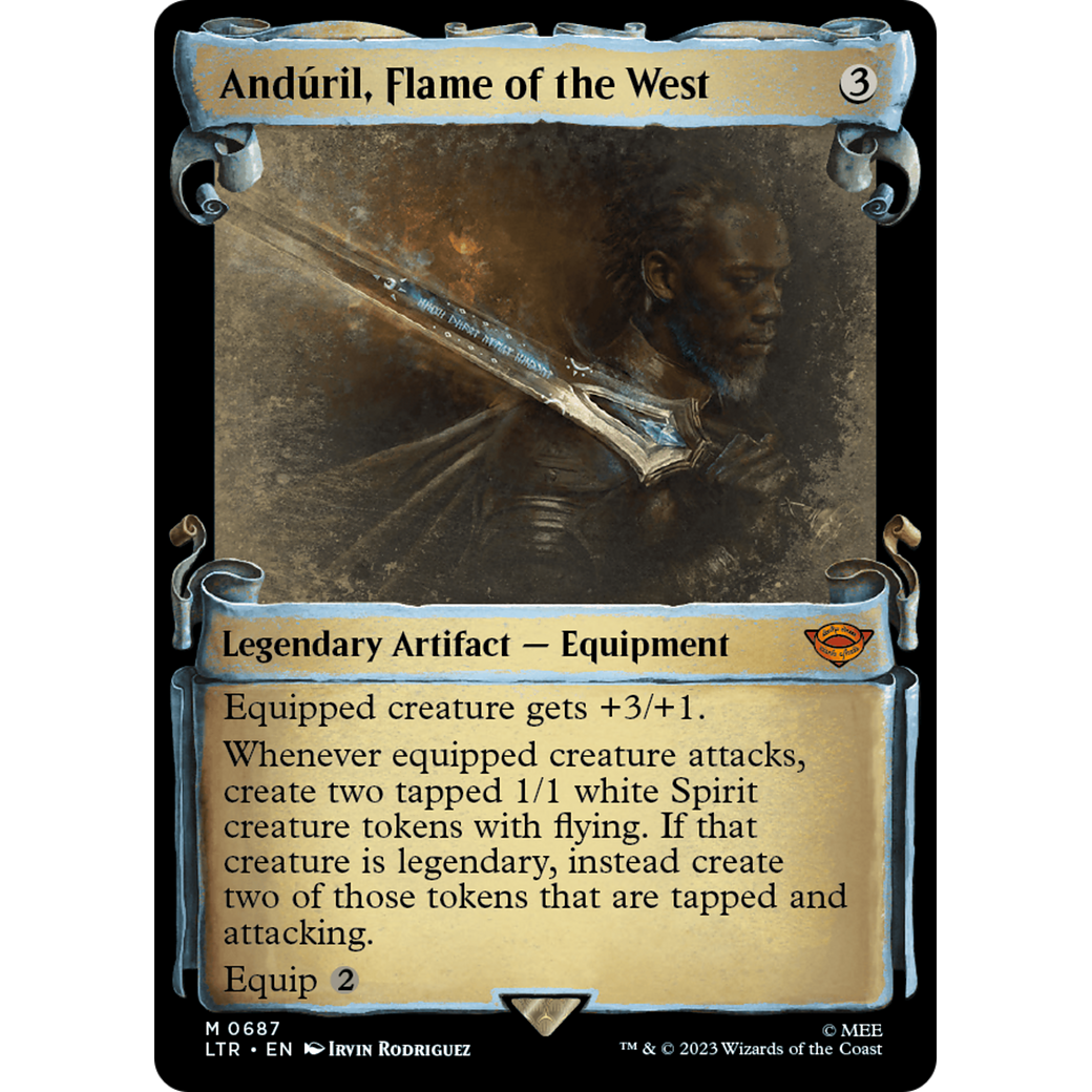 Andúril, Flame of the West (LTR-687) - The Lord of the Rings: Tales of Middle-earth: (Showcase) Foil