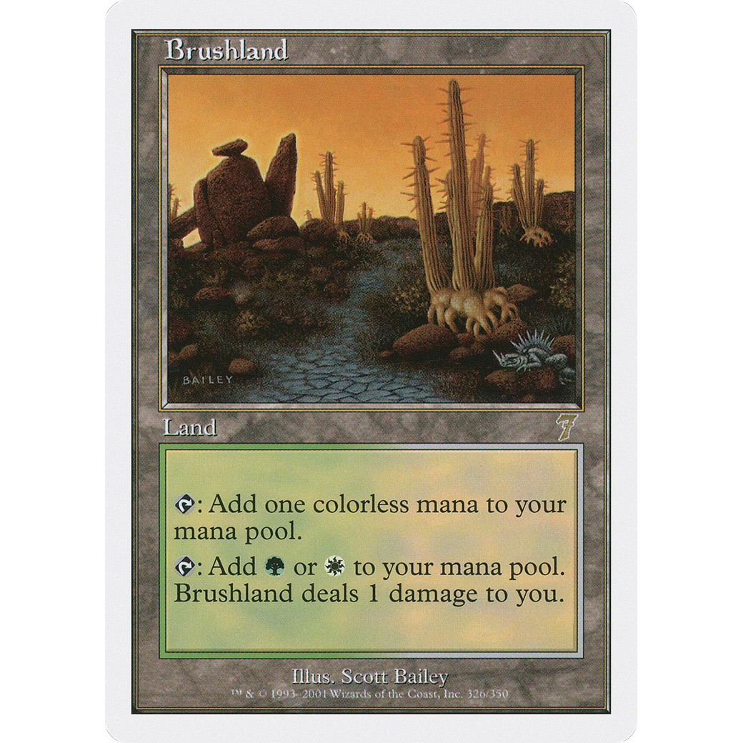 Brushland (7ED-326) - 7th Edition Foil