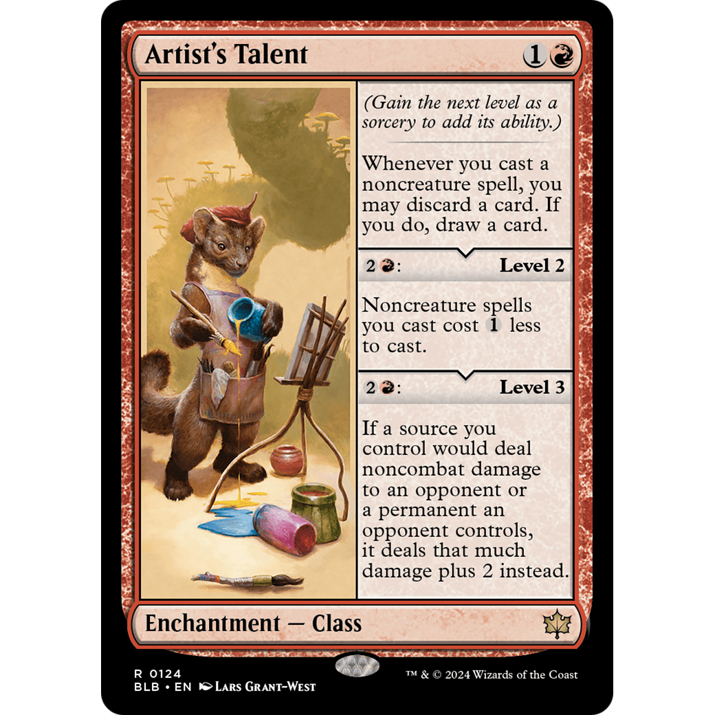 Artist's Talent (BLB-124) - Bloomburrow Foil