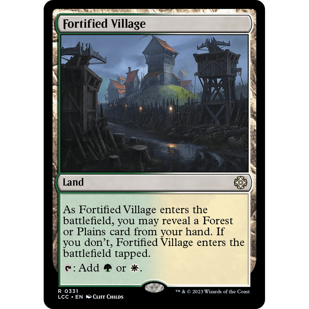 Fortified Village (LCC-331) - The Lost Caverns of Ixalan Commander