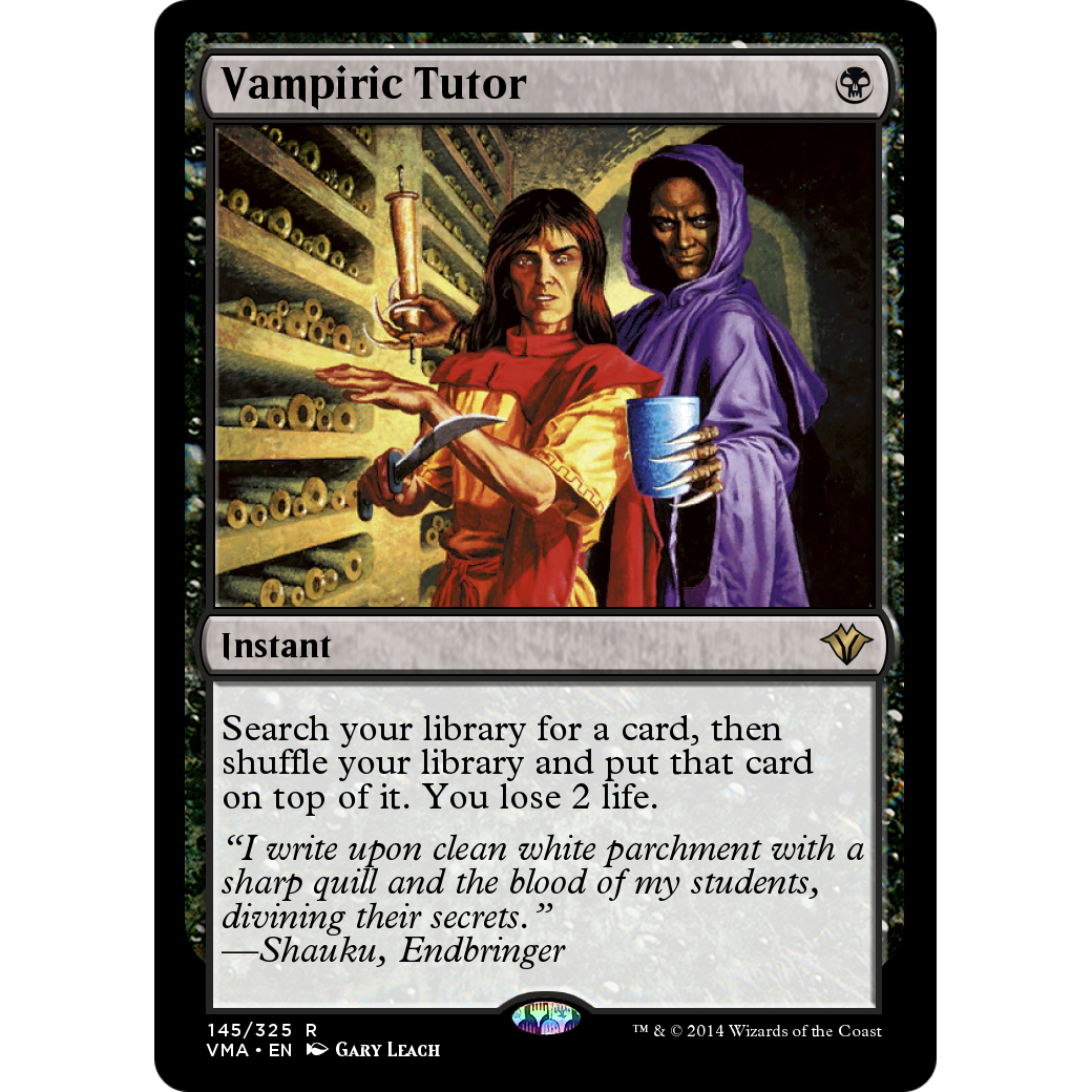 Vampiric Tutor (VMA-145) - Vintage Masters Foil