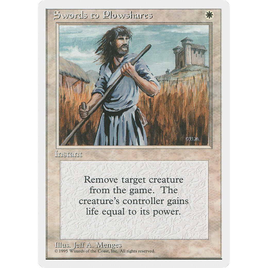 Swords to Plowshares (4ED-302) - Fourth Edition