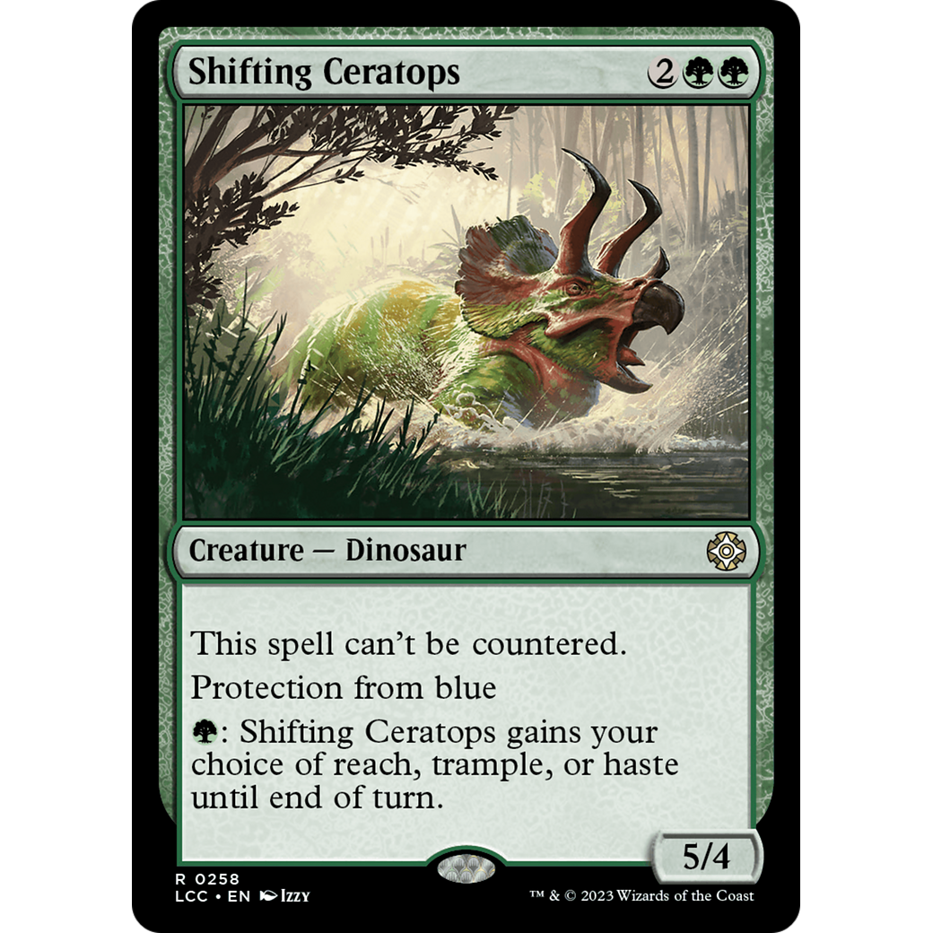 Shifting Ceratops (LCC-258) - The Lost Caverns of Ixalan Commander