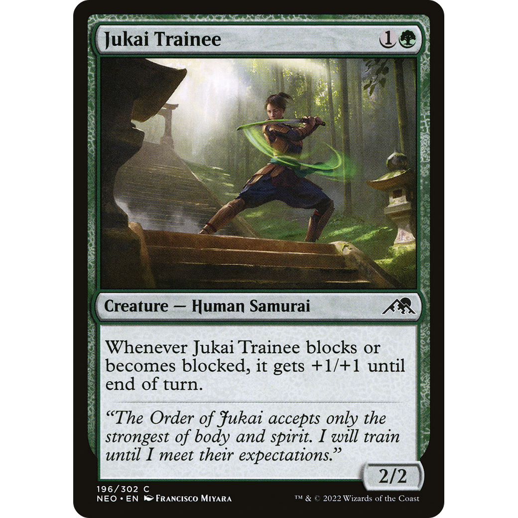 Jukai Trainee (NEO-196) - Kamigawa: Neon Dynasty