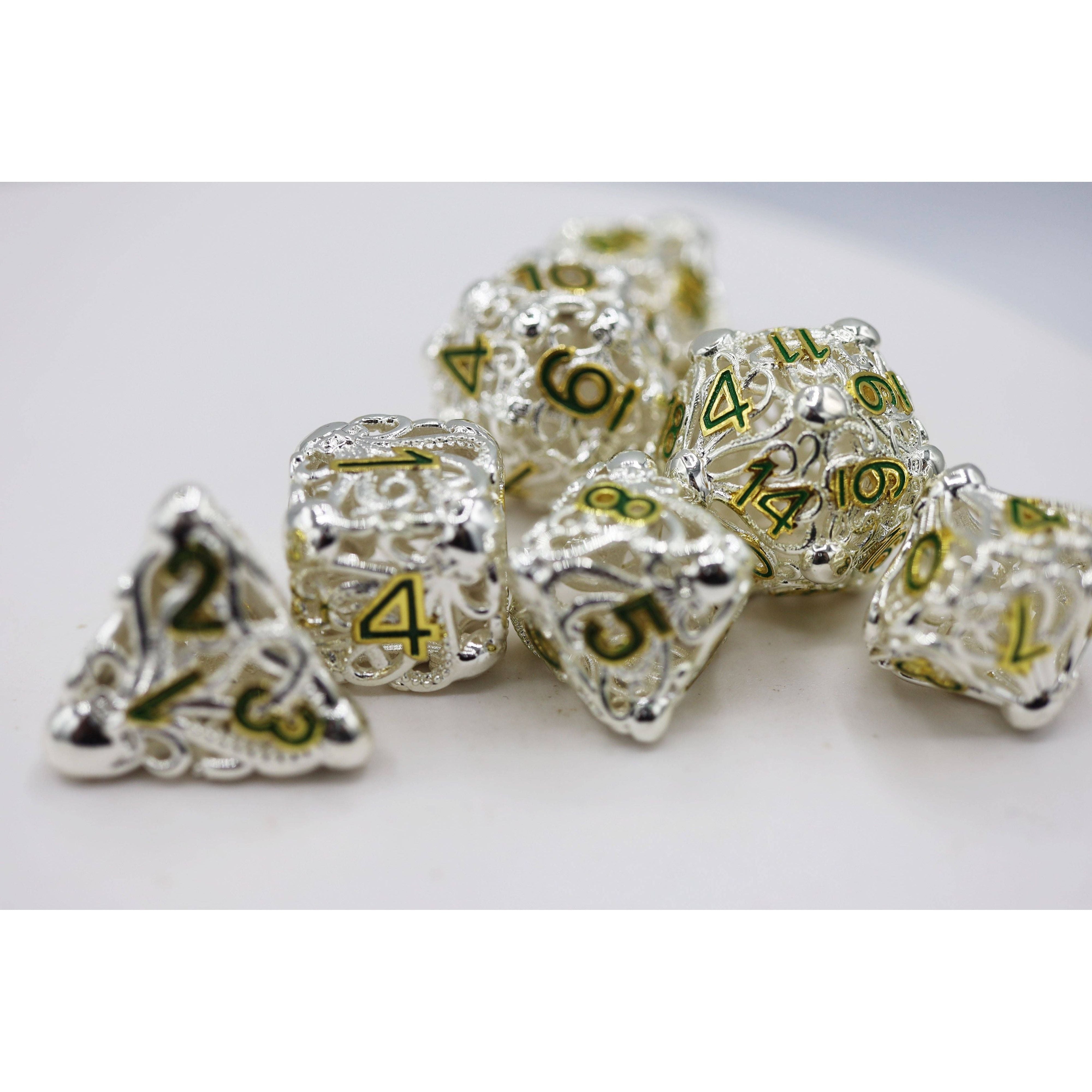 Mind Eater: Celestial - Hollow Metal RPG Dice Set