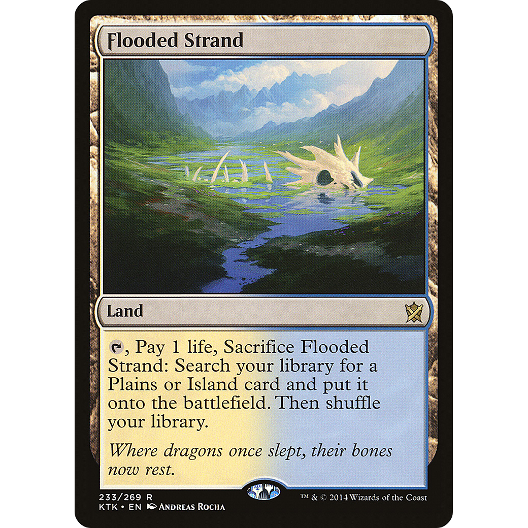 Flooded Strand (KTK-233) - Khans of Tarkir Foil