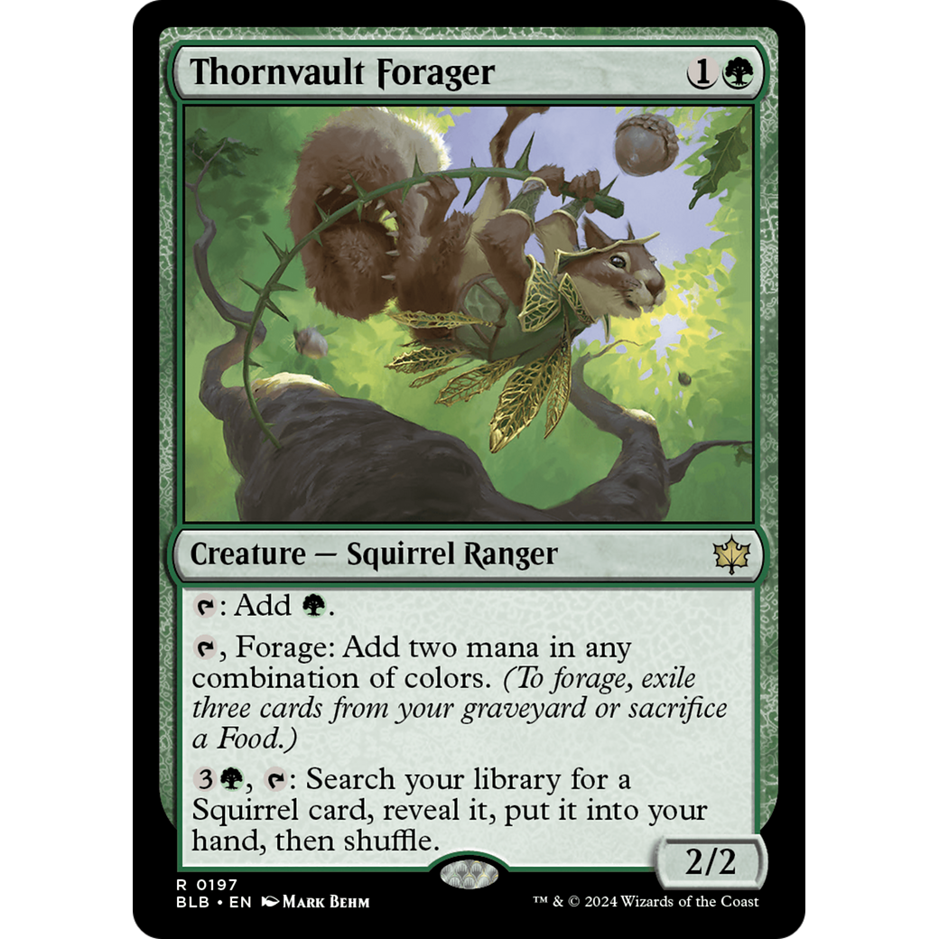 Thornvault Forager (BLB-197) - Bloomburrow
