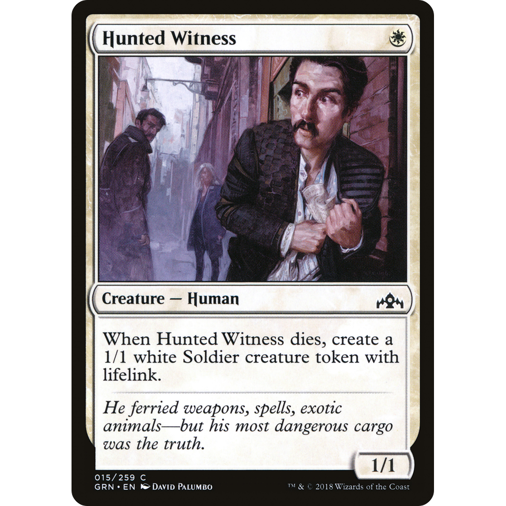 Hunted Witness (GRN-015) - Guilds of Ravnica Foil