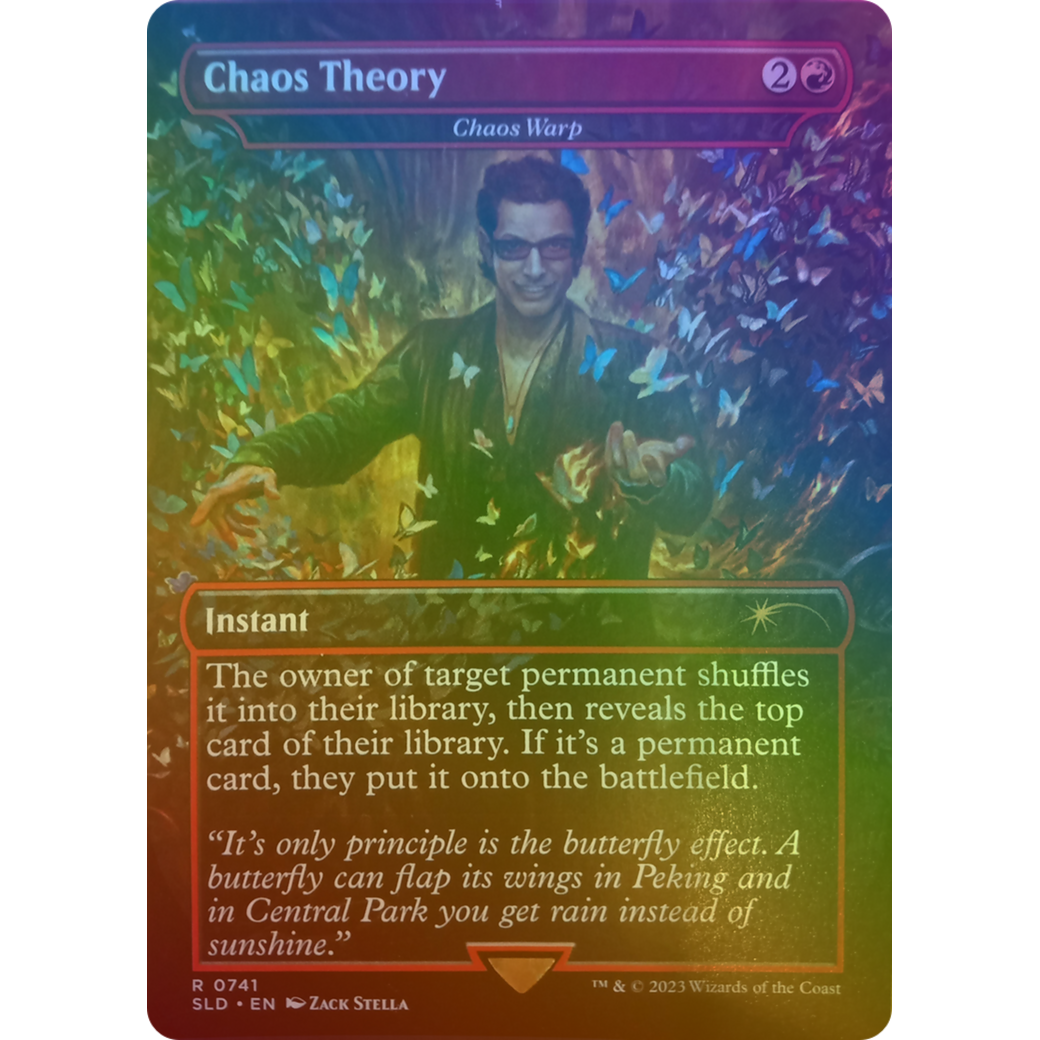 Chaos Theory - Chaos Warp (Rainbow Foil) (SLD-741) - Secret Lair Drop / Chaos Theory (Borderless) Foil