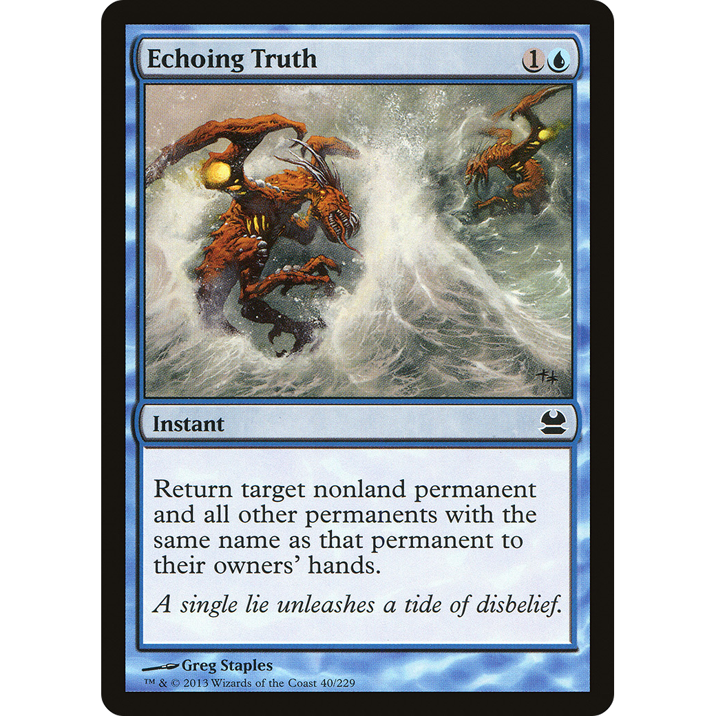 Echoing Truth (MMA-040) - Modern Masters Foil